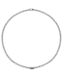 Lumen AC Necklace in 18kt White Gold and Sapphires