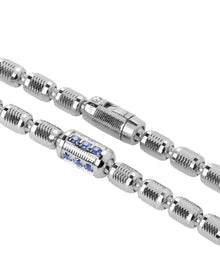 Lumen AC Necklace in 18kt White Gold and Sapphires