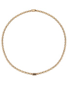 Lumen AC Necklace in 18kt Gold and Black Diamonds