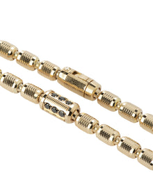 Lumen AC Necklace in 18kt Gold and Black Diamonds