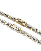 Lumen AC Necklace in 18kt Yellow and White Gold with Diamonds
