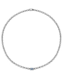 Lumen DC Necklace in 18kt White Gold and Sapphires