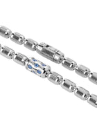 Lumen DC Necklace in 18kt White Gold and Sapphires