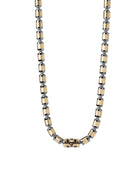 Lumen DC Necklace in 18kt Gold and Gun Metal with Black Diamonds