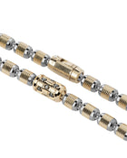 Lumen DC Necklace in 18kt Gold and Gun Metal with Black Diamonds