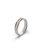Lumen Ring in 18kt Yellow and White Gold with Diamonds