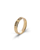 Lumen Ring in 18kt Gold and Black Diamonds