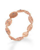 Mimosa Bracelet in 18kt Rose Gold and Blue Sapphires