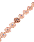 Mimosa Bracelet in 18kt Rose Gold and Blue Sapphires