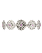 Mimosa Bracelet in 18kt White Gold and Pink Sapphires
