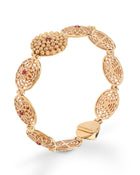 Mimosa Bracelet in 18kt Gold and Rubies