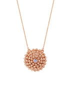 Mimosa Medium Necklace in 18kt Rose Gold and Blue Sapphire