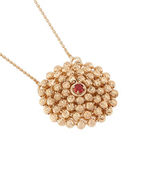 Mimosa Medium Necklace in 18kt Gold and Ruby