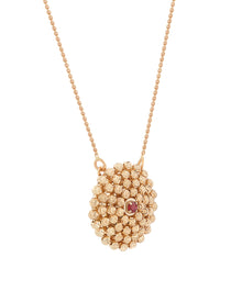 Mimosa Medium Necklace in 18kt Gold and Ruby