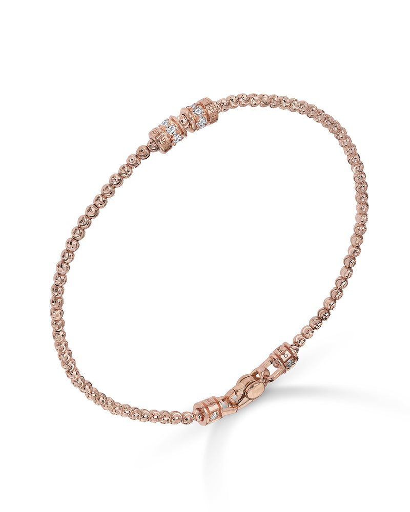 Moon Bracelet in 18kt Gold and Rubies
