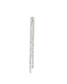 Moon 2 row earrings in 18kt white gold