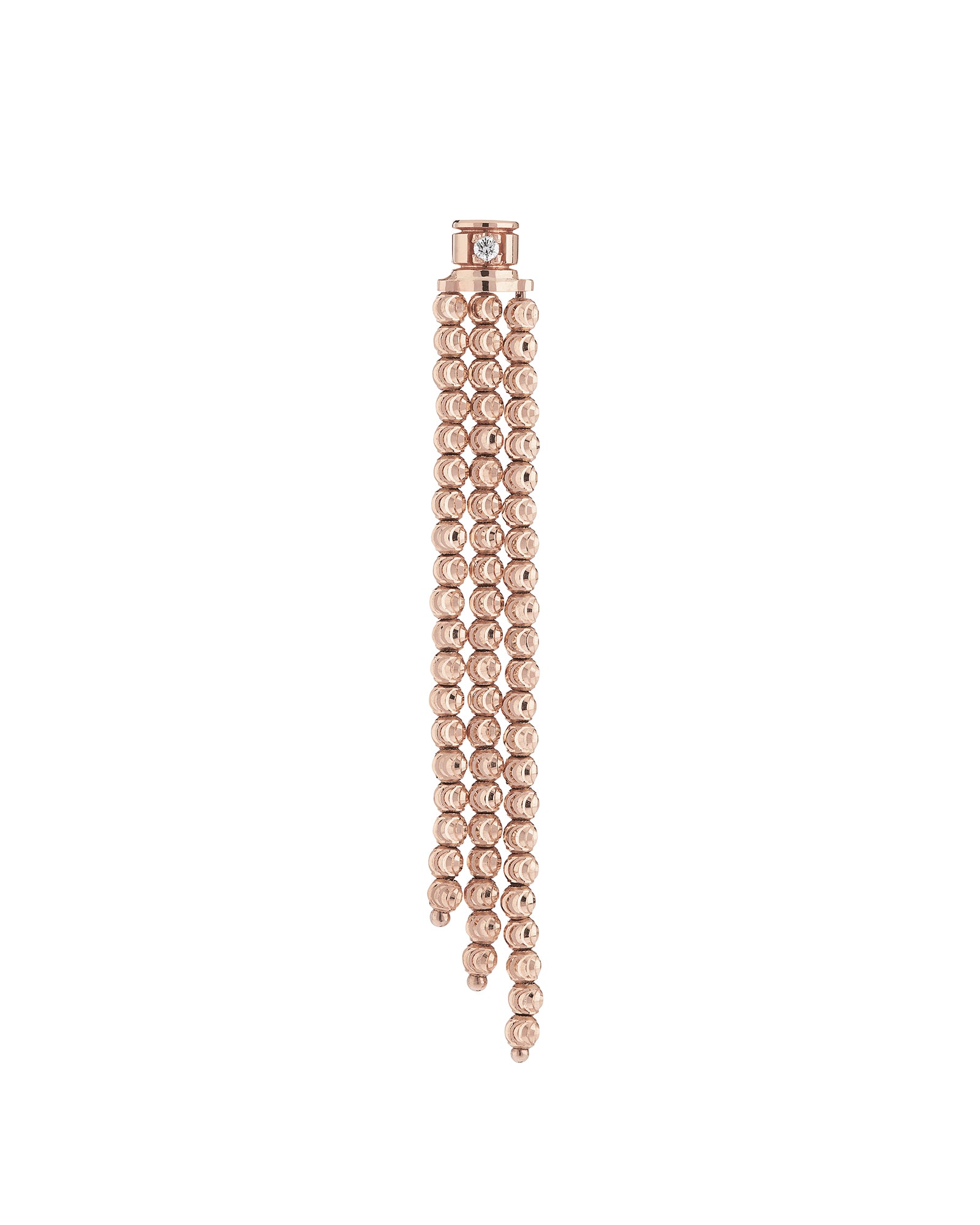 Moon 3 row earrings in 18kt gold