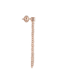 Moon 3 row earrings in 18kt gold