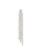 Moon 3 row earrings in 18kt white gold