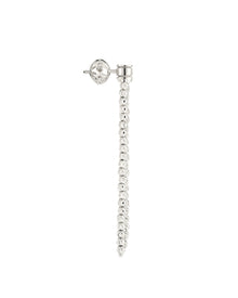 Moon 3 row earrings in 18kt white gold