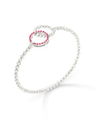 Moon Eden Bracelet in 18kt White Gold and Rubies