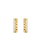 Moon Eden Hoop Earrings in 18kt Gold and Diamonds