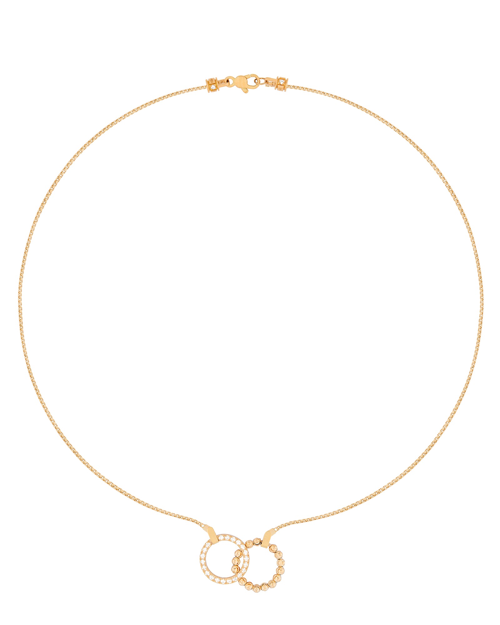 Moon Eden Necklace in 18kt Gold and Diamonds