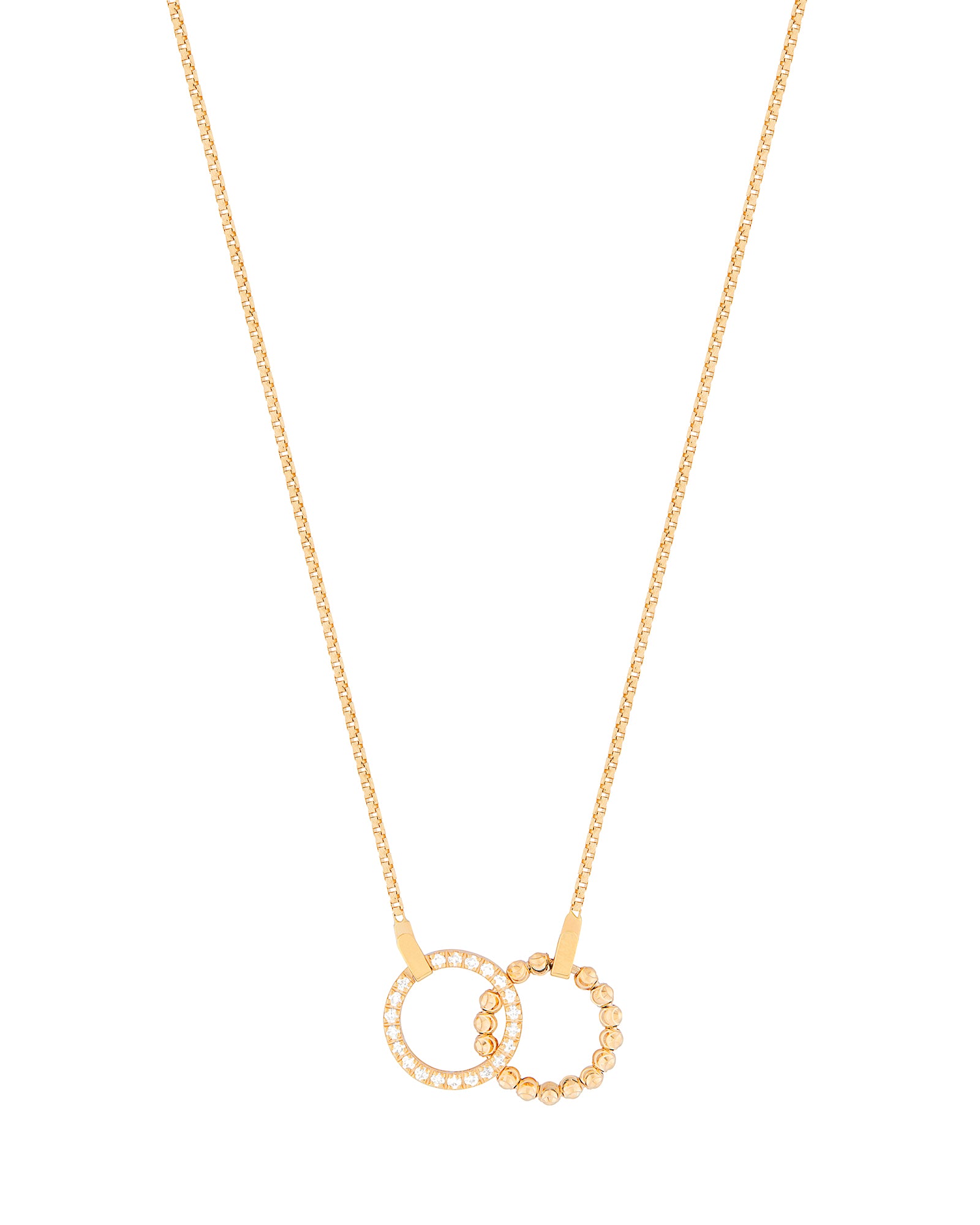 Moon Eden Necklace in 18kt Gold and Diamonds