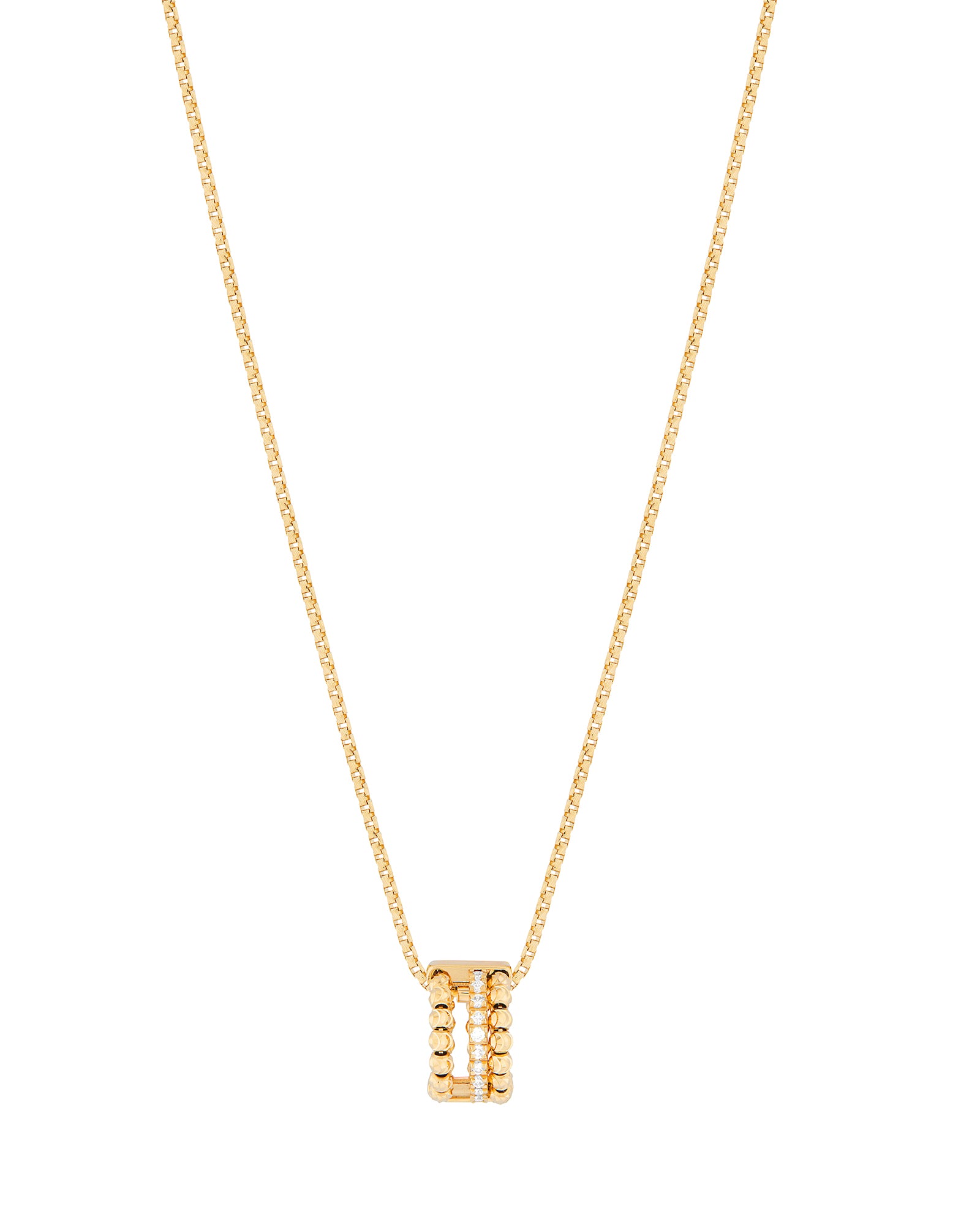 Moon Eden Pendant Necklace in 18kt Gold and Diamonds