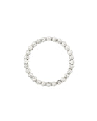 Moon Eden 2 row ring in 18kt White Gold and Rubies