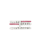 Moon Eden 3 Row Ring in 18kt White Gold and Rubies