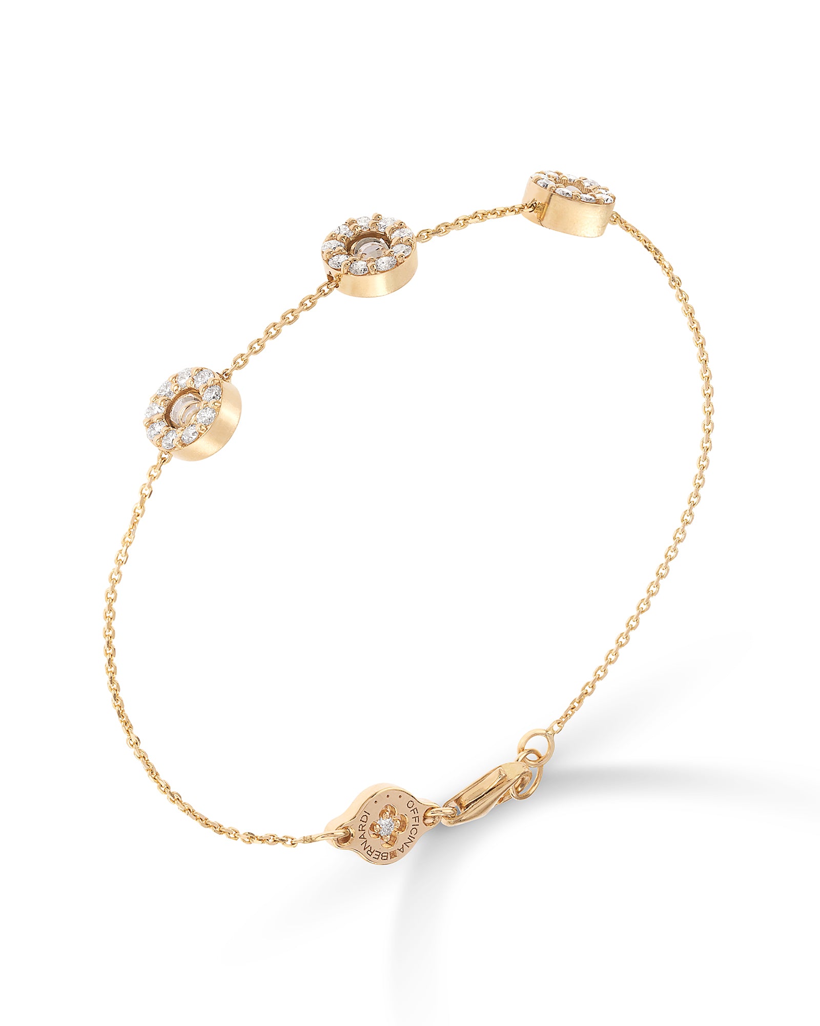 Moon Grace Bracelet in 18kt Gold and Diamonds