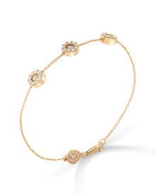 Moon Grace Bracelet in 18kt Gold and Diamonds