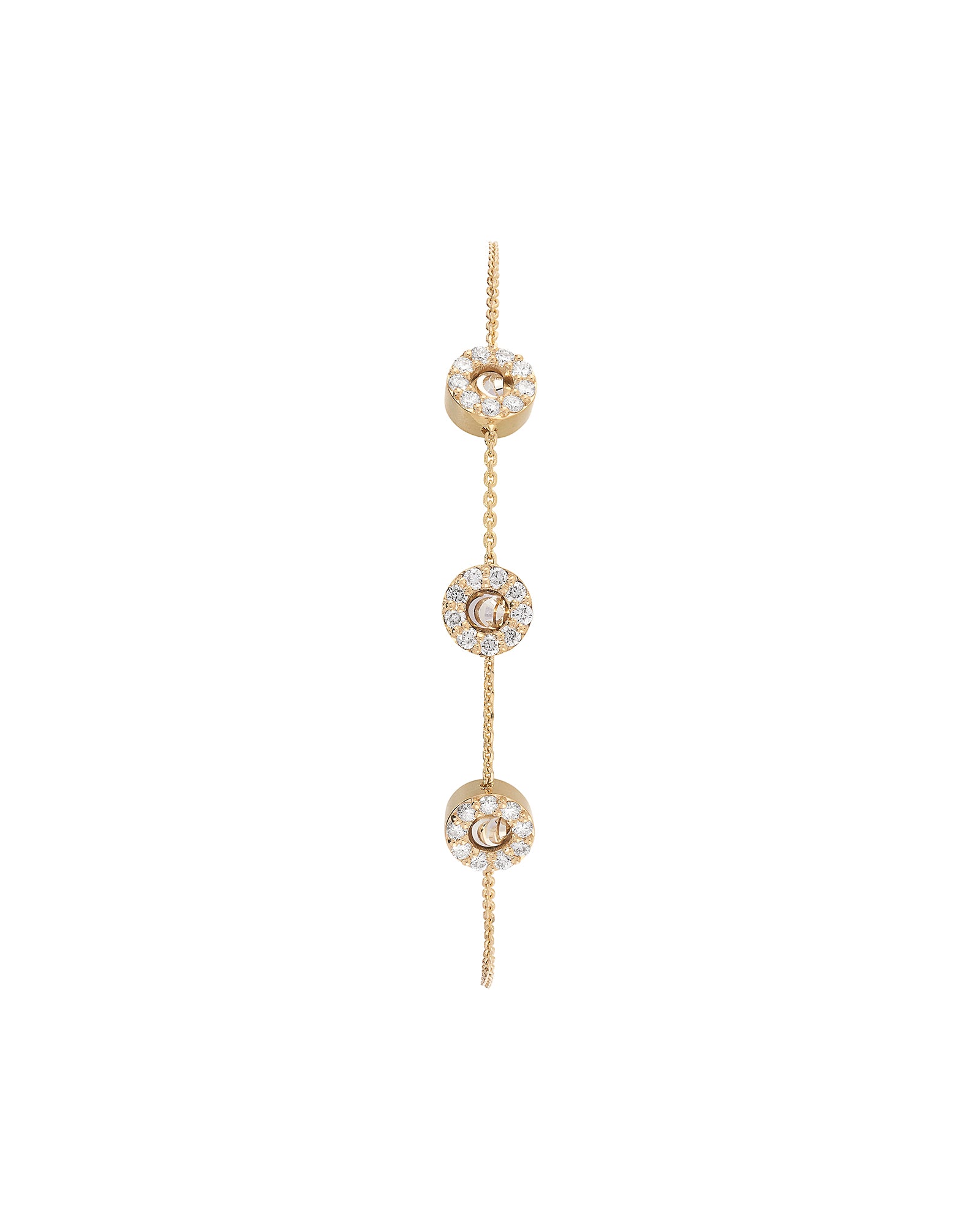 Moon Grace Bracelet in 18kt Gold and Diamonds