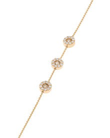 Moon Grace Bracelet in 18kt Gold and Diamonds