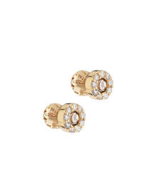 Moon Grace Earrings in 18kt Gold and Diamonds