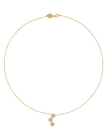 Moon Grace Necklace in 18kt Gold and Diamonds