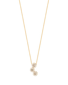 Moon Grace Necklace in 18kt Gold and Diamonds