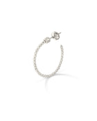 Moon Medium Hoop Earrings in 18kt White Gold
