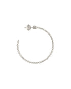 Moon Large Hoop Earrings in 18kt White Gold
