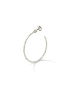 Moon Large Hoop Earrings in 18kt White Gold