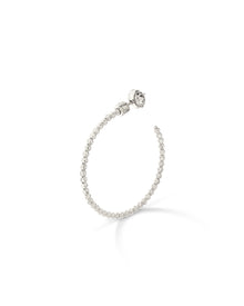 Moon Large Hoop Earrings in 18kt White Gold