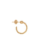 Moon Small Hoop Earrings in 18kt Gold