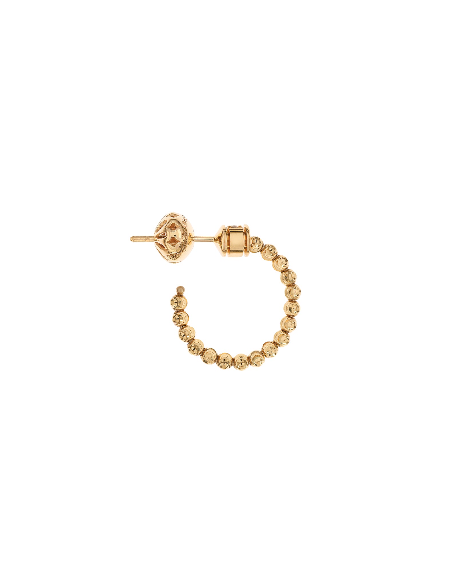 Moon Small Hoop Earrings in 18kt Gold