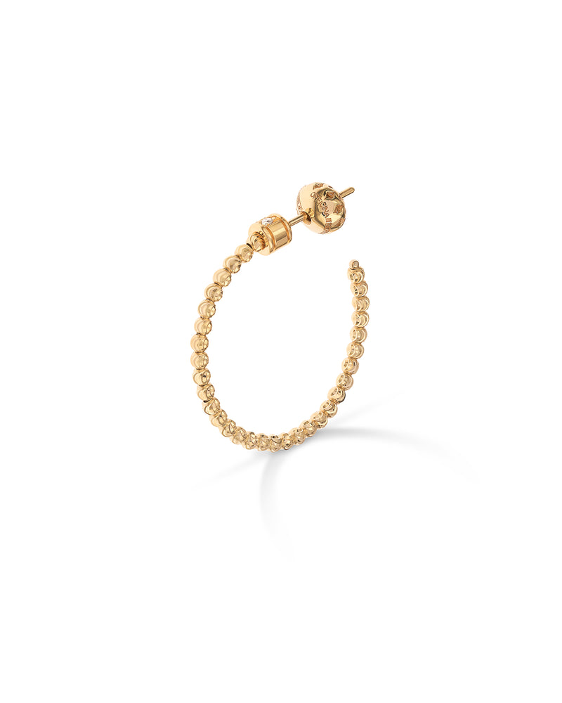 Moon Medium Hoop Earrings in 18kt Gold