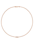 Moon Necklace in 18kt Gold and Rubies