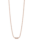 Moon Necklace in 18kt Gold and Rubies