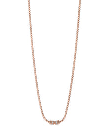 Moon Necklace in 18kt Gold and Rubies