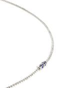 Moon Necklace in 18kt White Gold and Sapphires