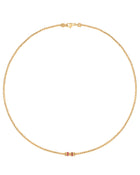 Moon Necklace in 18kt Gold and Rubies